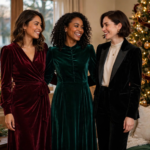 12 Velvet Holiday Dresses That Are Modest