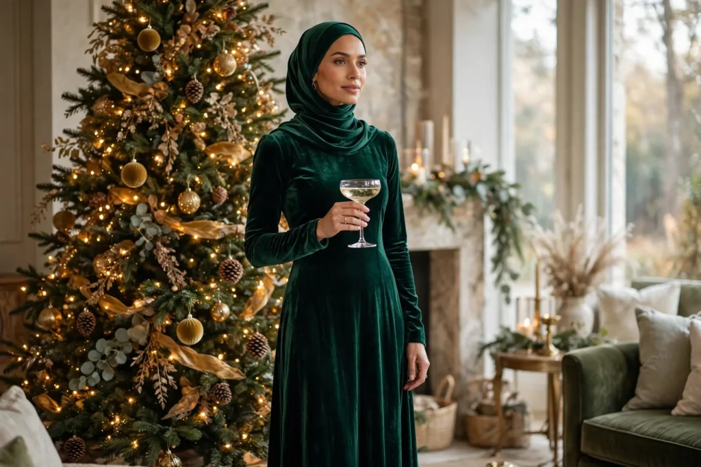 20 Modest Christmas Party Dresses (With Sleeves)