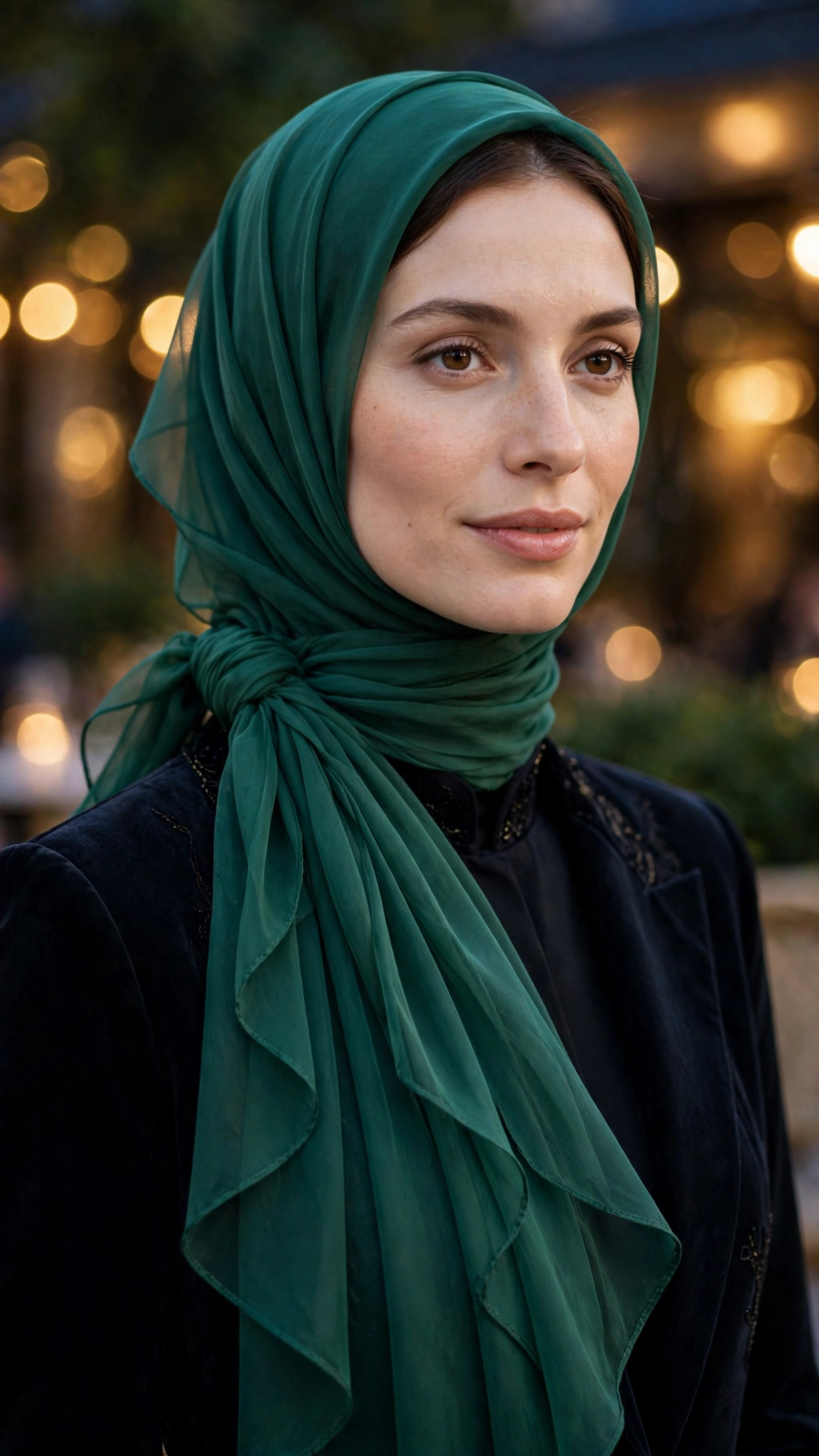 9. Layered Formal Chiffon With an Elegant Side Knot