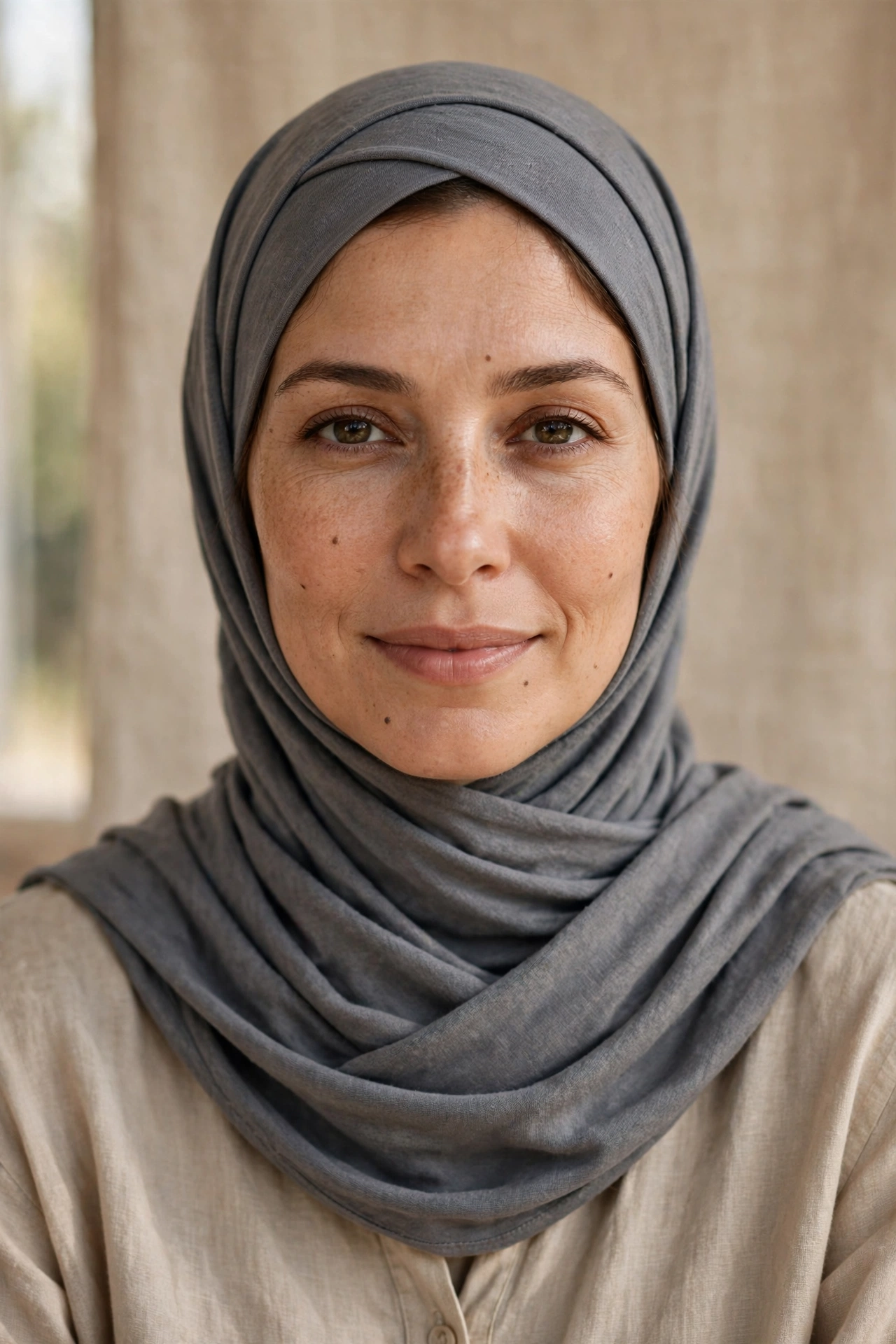 Jersey cross-over hijab wrap for everyday ease for oval faces