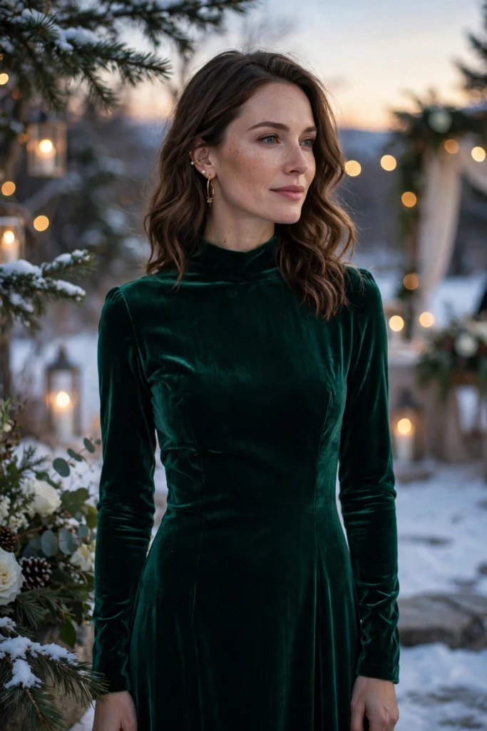 15 Modest Wedding Guest Dresses for Winter Weddings