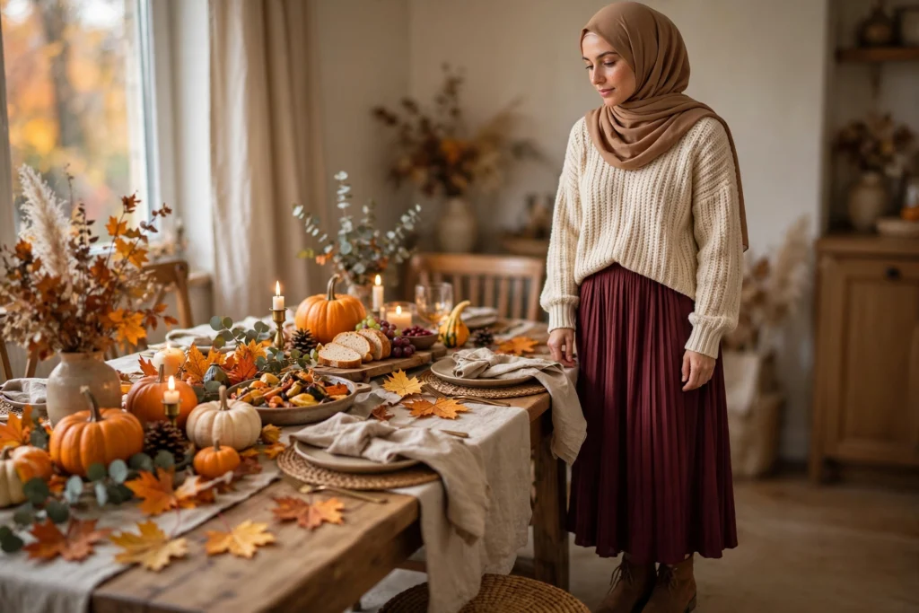 14 Modest Thanksgiving Outfits (Cozy, Polished & Friendsgiving-Ready)
