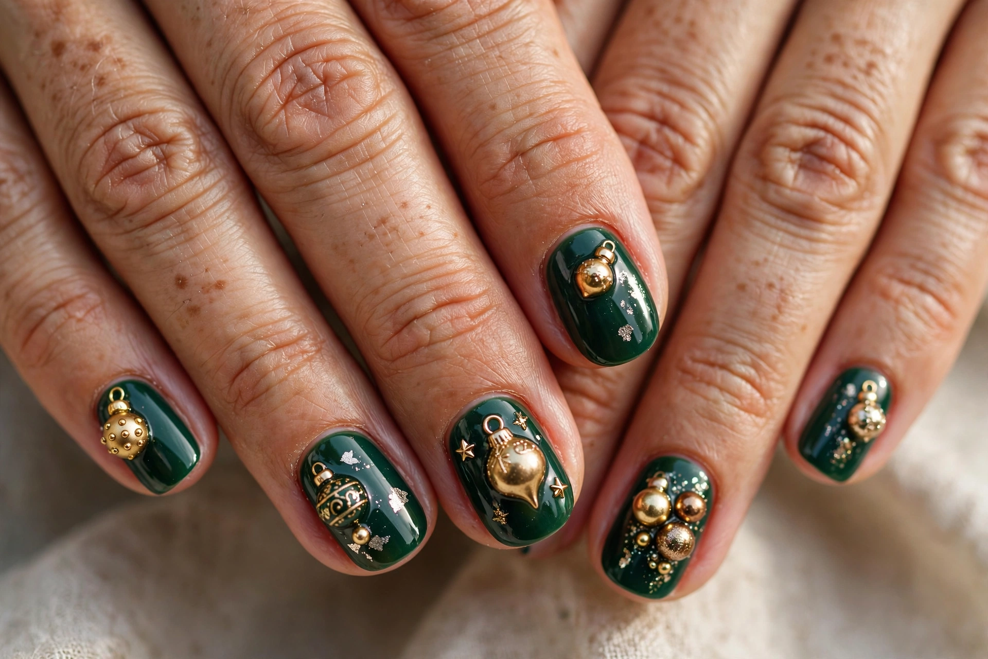 13. Ornament and Bauble Nails