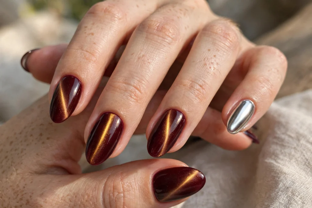14 Cat-Eye & Chrome Nails (Glassy, Magnetic & Mirror Shine)