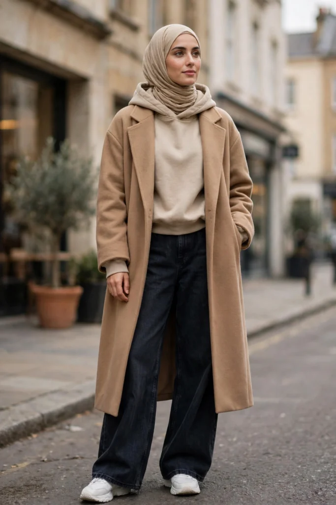 14 Modest Streetwear Outfits (Oversized Layers & Sneakers)