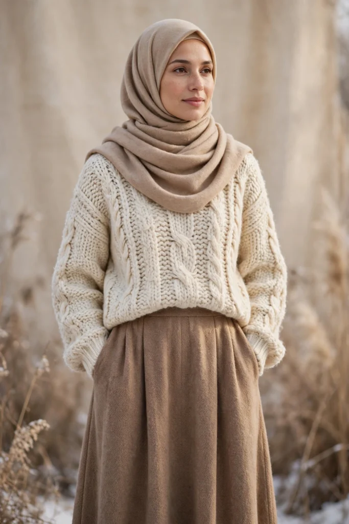 14 Modest Winter Outfits (Cozy Layers & Warm Knits)