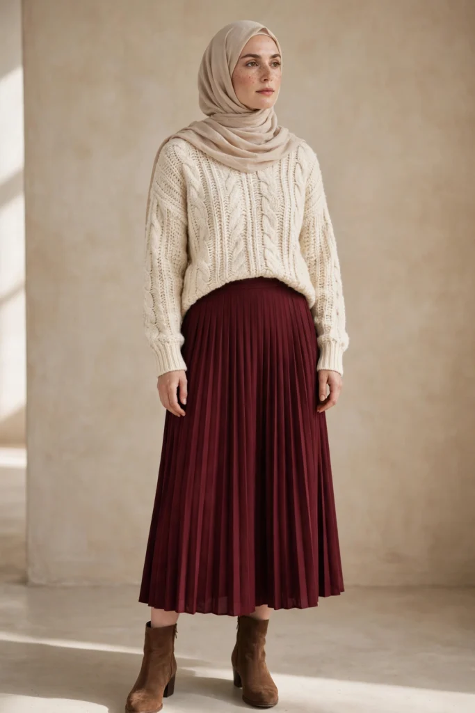 14 Modest Skirt Outfits (Maxi, Midi & Pleated Styles)